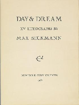 Day and Dream, Titelseite (Mappe zu den Inv. Nr. SG 3160-SG 3174).