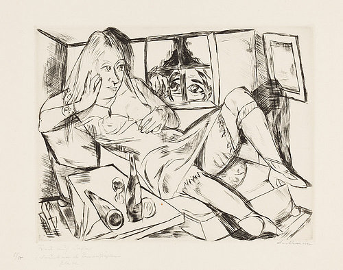 Frau in der Nacht. 1920 (H. 175 B a) von Max Beckmann