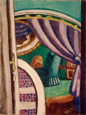 Interieur violett (Der grüne Sessel) 1929