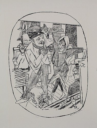 Kaschemme. 1922 von Max Beckmann