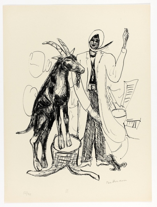 The Buck, plate nine from Day and Dream von Max Beckmann