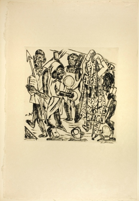 The Negro Dance, plate nine from Jahrmarkt von Max Beckmann