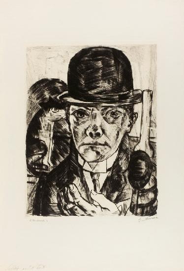 Self-Portrait in Bowler Hat 1921