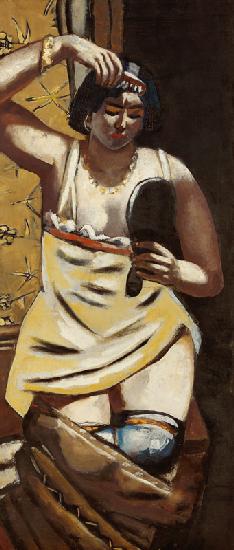 Zigeunerin, Akt mit Spiegel 1928