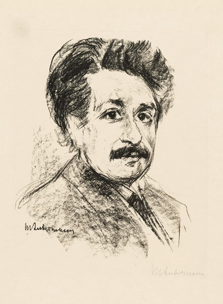 Porträt von Albert Einstein von Max Liebermann