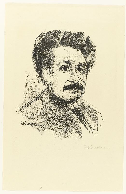 Portrait Albert Einstein von Max Liebermann