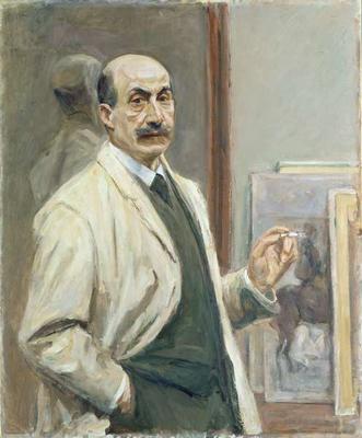 Self Portrait, 1910 (oil on canvas) von Max Liebermann