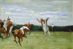 Polo player in Jenischpark, Hamburg, 1903 (oil on canvas) 15th