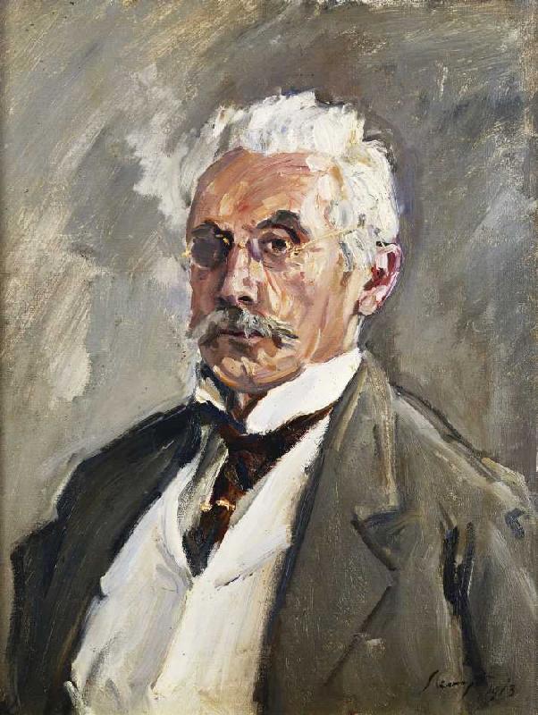 Bildnis von Carl Steinbart. ( Carl Steinbart (1852-1923) war Slevogts wichtigster Mäzen. Zeitweise b von Max Slevogt