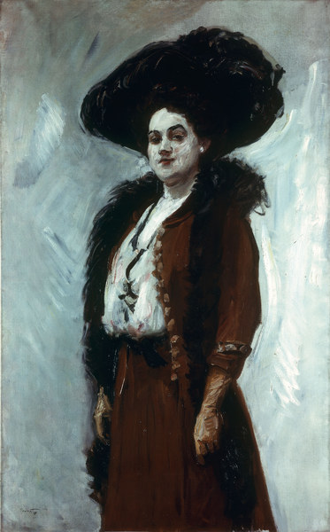 Slevogt, Damenbildnis/ 1908 von Max Slevogt