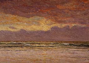 Sonnenuntergang über dem Meer von Maxime Maufra