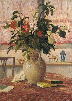 Bunch of Flowers in Front of a Window 1910
