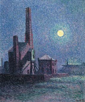 Fabrik im Mondschein 1898