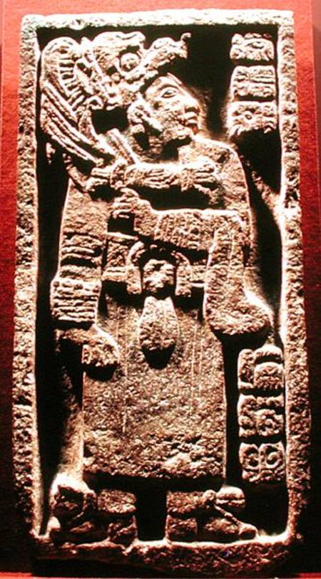 Stone found at Oxkintok von Mayan
