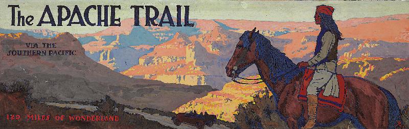 The Apache Trail via the Southern Pacific von Maynard Dixon
