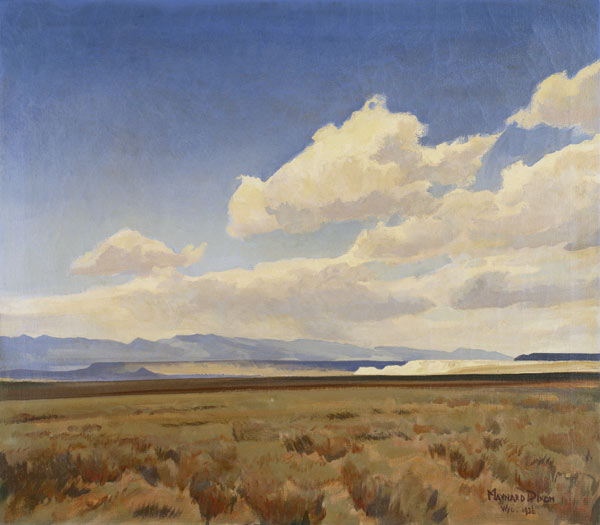Landschaft in Wyoming (Winds of Wyoming) von Maynard Dixon