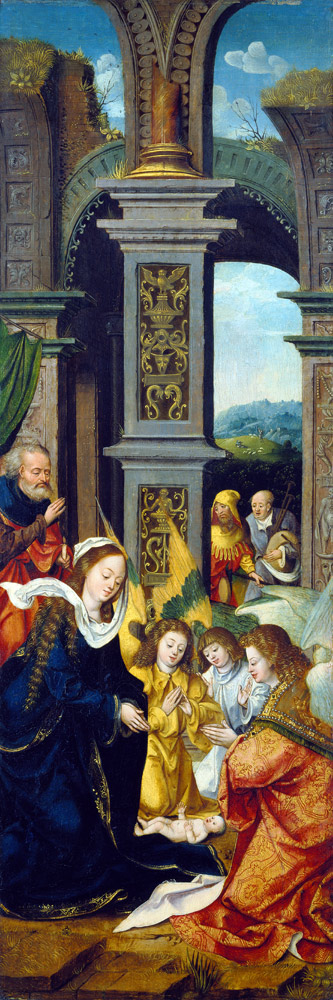 Die Geburt Christi. von Meister (Antwerpener)