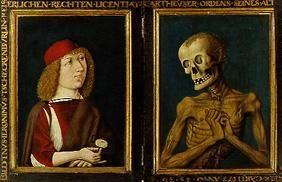 Bildnis des Hieronymus Tschekkenbürlin mit dem Tod. Diptychon