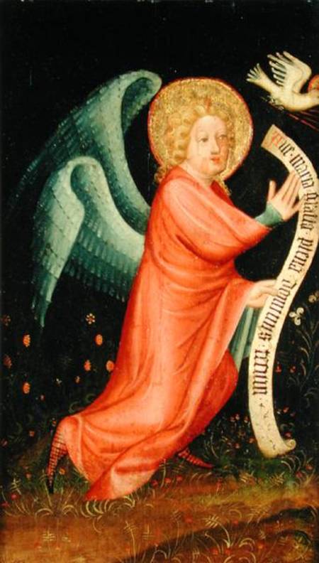 The Angel of the Annunciation, from The Harvester Altar von Meister Bertram