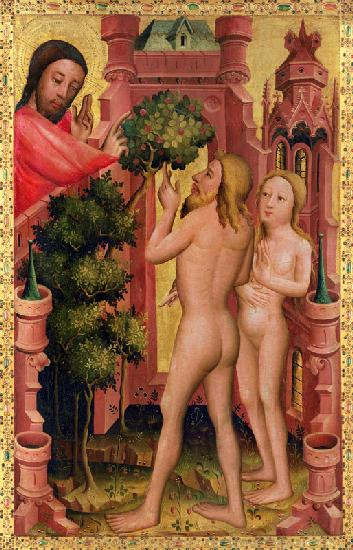 The Tree of Knowledge, detail from the Grabow Altarpiece 1379-83