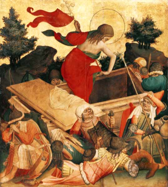 Thomas-Altar: Auferstehung Christi von Meister Francke