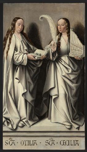Die heiligen Odilia und Cäcilia (Tafel des Annenaltars)