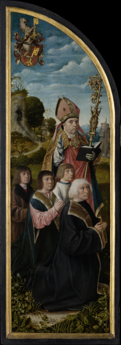 Hl. Nikolaus mit den Stiftern von Meister von Frankfurt