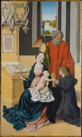 Madonna mit Kind und einem Stifter, vom heiligen Thomas empfohlen