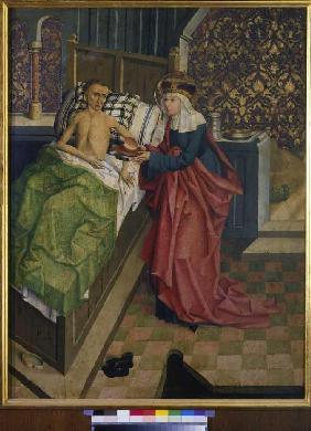 Altar des Nikolaus Puchner Die selige Agnes pflegt einen Kranken
