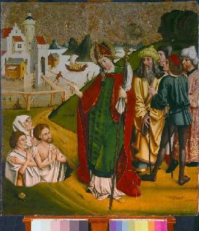 Der hl. Nikolaus erweckt drei Tote zum Leben