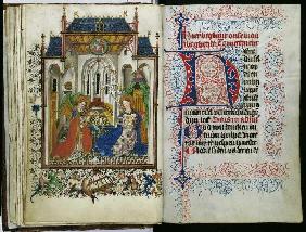 Stundenbuch der Katharina von Lochhorst: Verkündigung (fol Um 1450