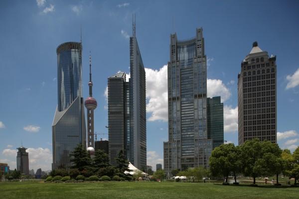 Hochhäuser in Shanghai von Michael Bär