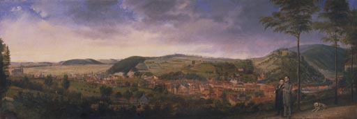 Sonneberg, Ansicht 1843 von Michael Bandorf