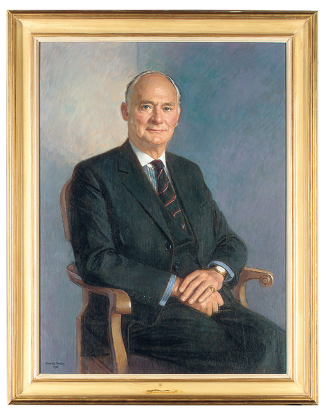 Portrait of Henry Lambert, seated von Michael Noakes