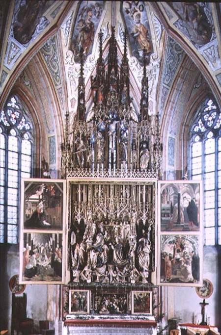 The St. Wolfgang Altarpiece (second opening) 1471-81 (wood with polychromy von Michael Pacher