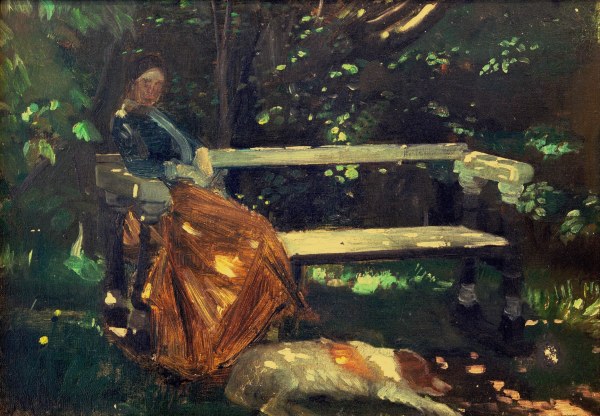 Anna Ancher im Garten von Michael Peter Ancher