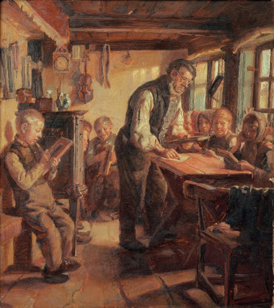 Dorfschule in Skagen von Michael Peter Ancher
