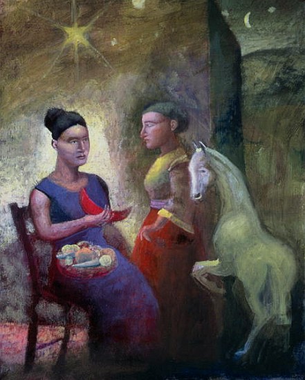 Teaching Pegasus II, 2004 (oil on canvas)  von Michael  Rooney