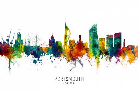 Skyline von Portsmouth,England