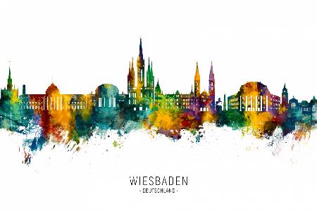 Wiesbaden Deutschland Skyline