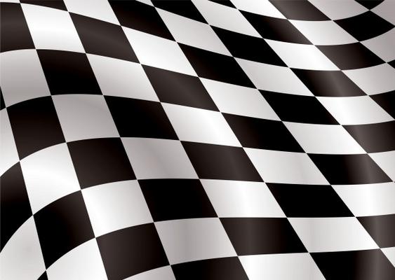 checkered flag bellow von Michael Travers