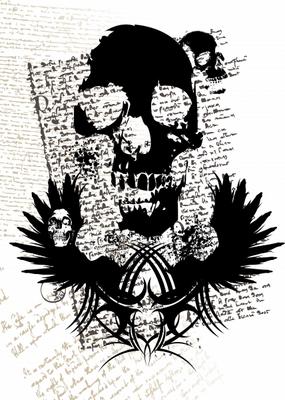gothic skull von Michael Travers