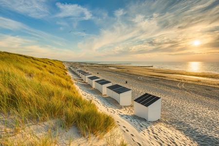 Strandhäuser in Domburg in den Niederlanden