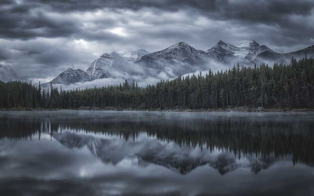 Kalte Berge von Michael Zheng