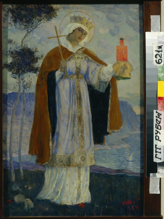 Heilige Olga, Großfürstin von Kiev von Michail Wassiljew. Nesterow