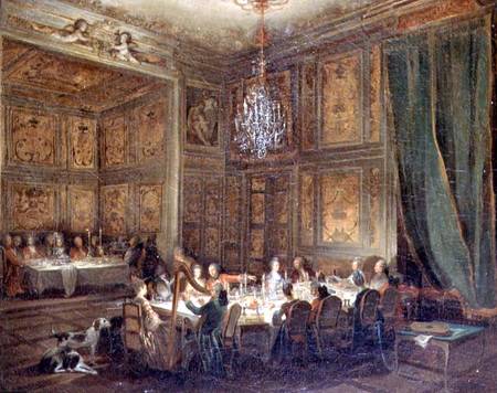 Dinner of the Prince of Conti (1717-76) in the Temple von Michel Barthelemy Ollivier or Olivier