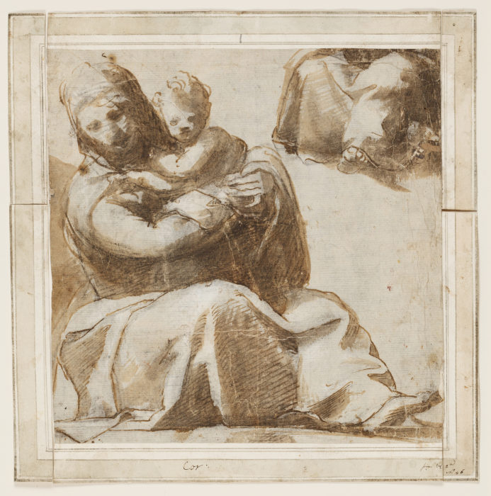 Sitzende Madonna mit Kind von Michelangelo Anselmi