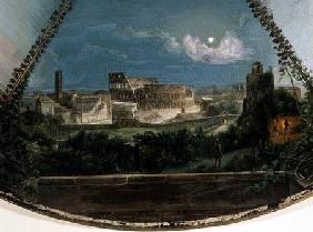 Midnight at the Flavian Amphitheatre, detail from a tabletop depicting Days in Rome