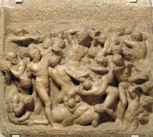 Battle of the Centaurs von Michelangelo (Buonarroti)