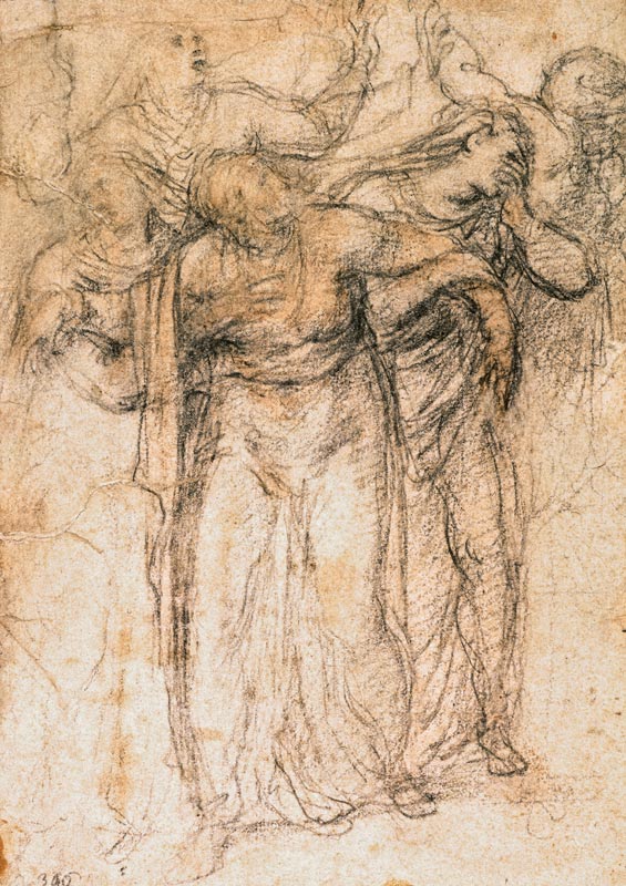 Study of Mourning Women von Michelangelo (Buonarroti)